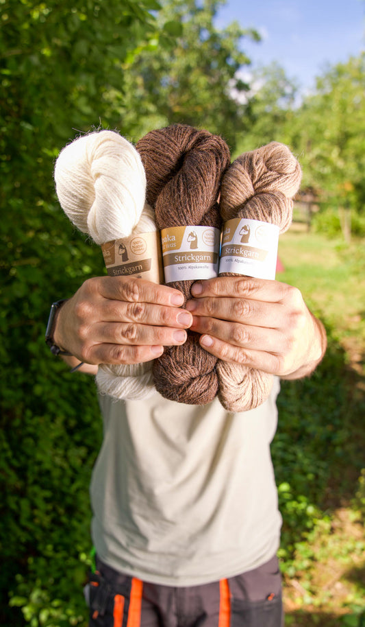 Strickwolle 100% Alpaka